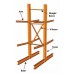 Structural I-beam Cantilever Racks to Store Products of any Dimension or Weight