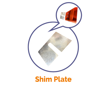 Shim Plates for Cantilever Tower